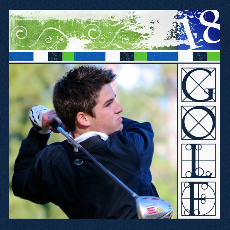 SPORT Club Golf Album Template