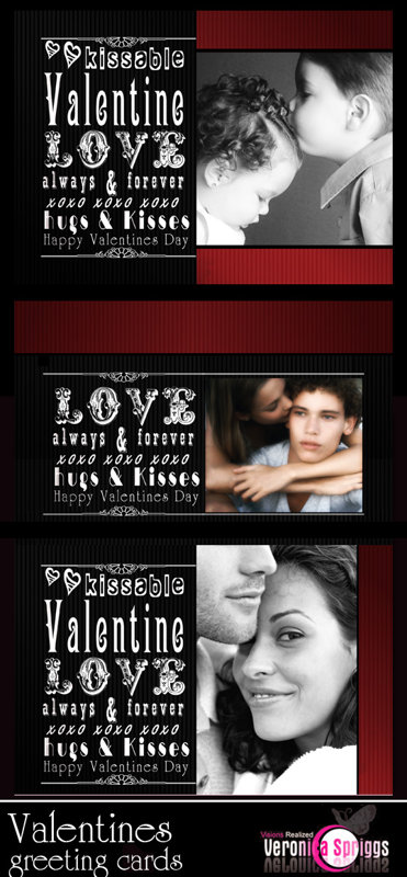 Valentines Greeting Cards Template