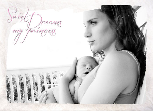 Sweet Dreams My Princess Card Template