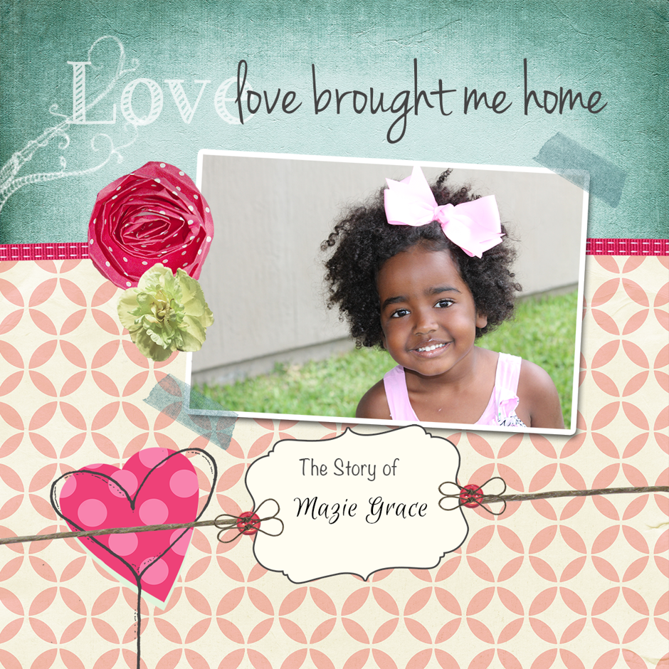 Love Brought Me Home: Pink and Pretty Domestic Adoption Template