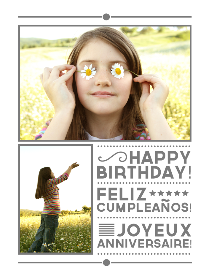 Happy Birthday Basic Card Template