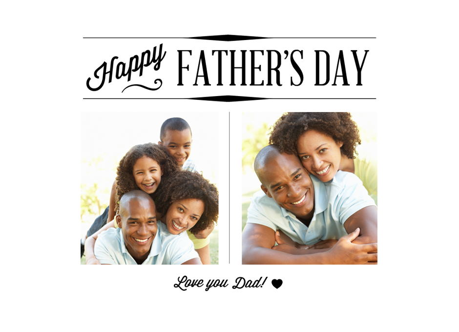 Happy Father's Day Basic Card Template