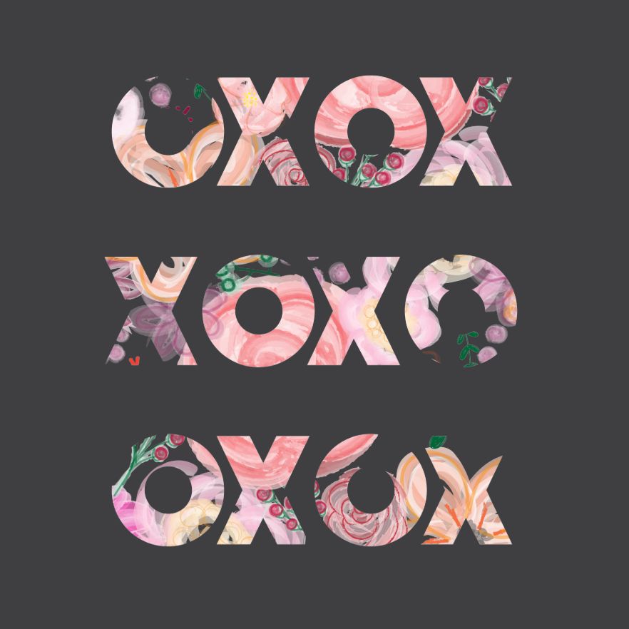 OXO - Floral Grey - v2