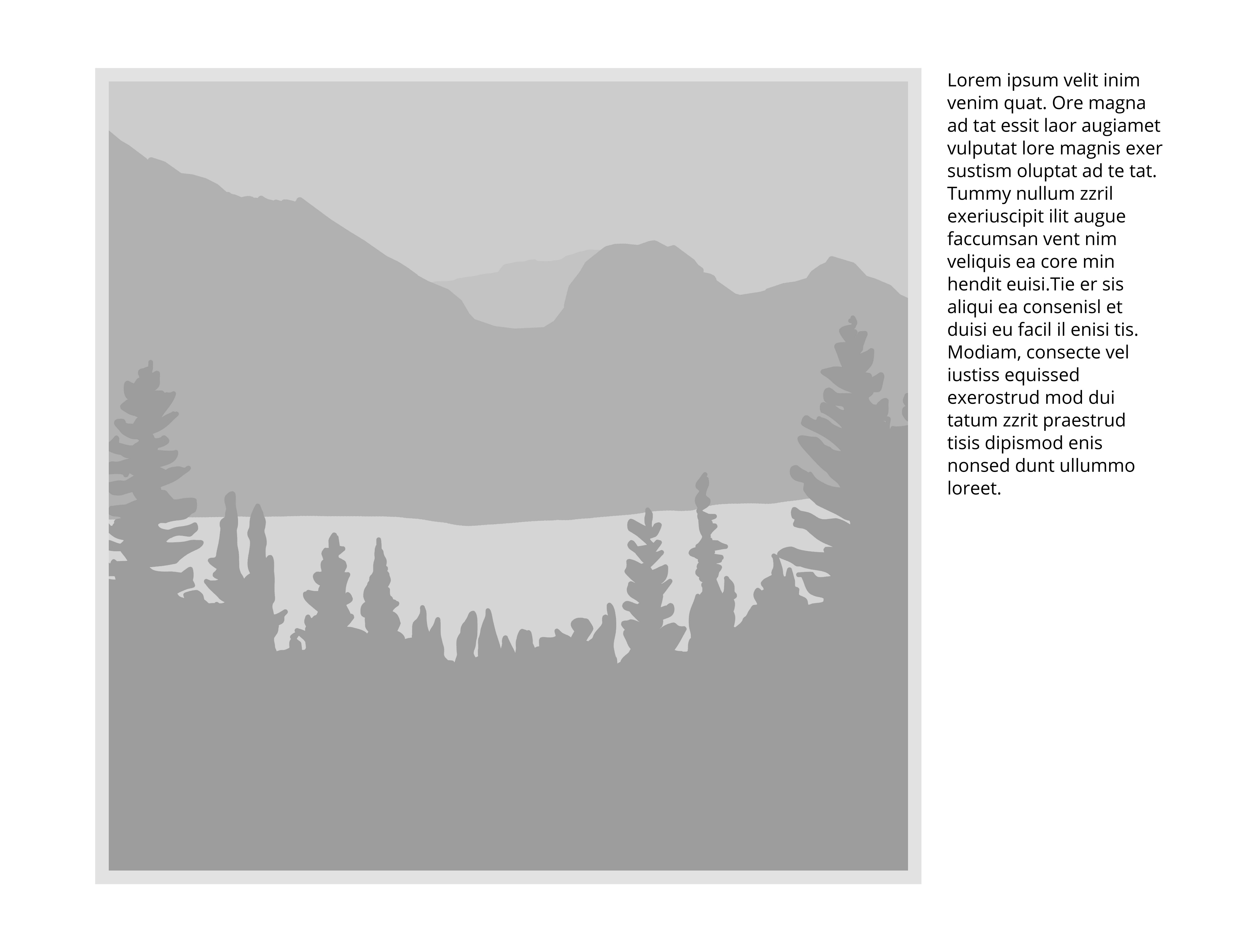 1-Up Square Large Text Right