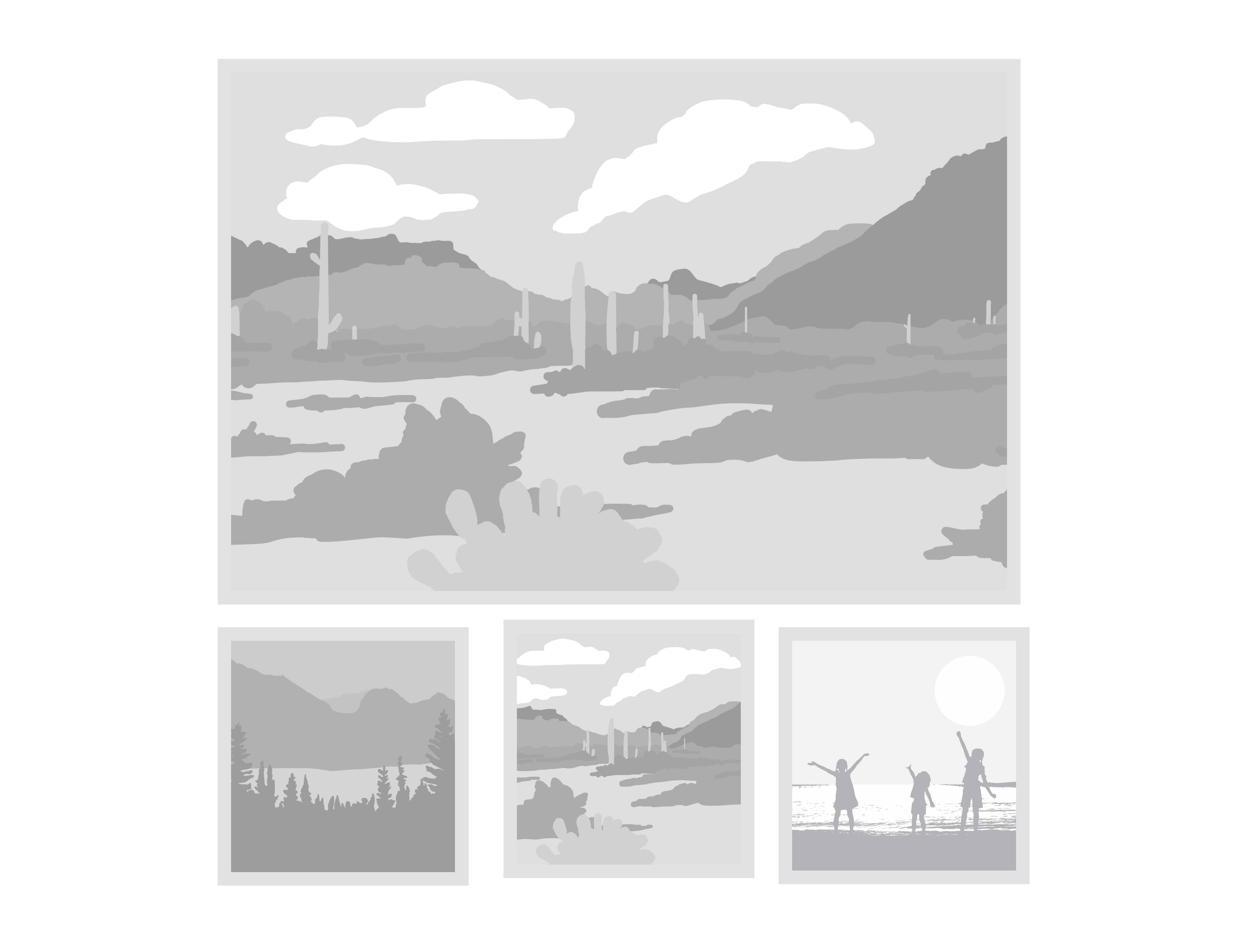 4-Up Square+Landscape Top