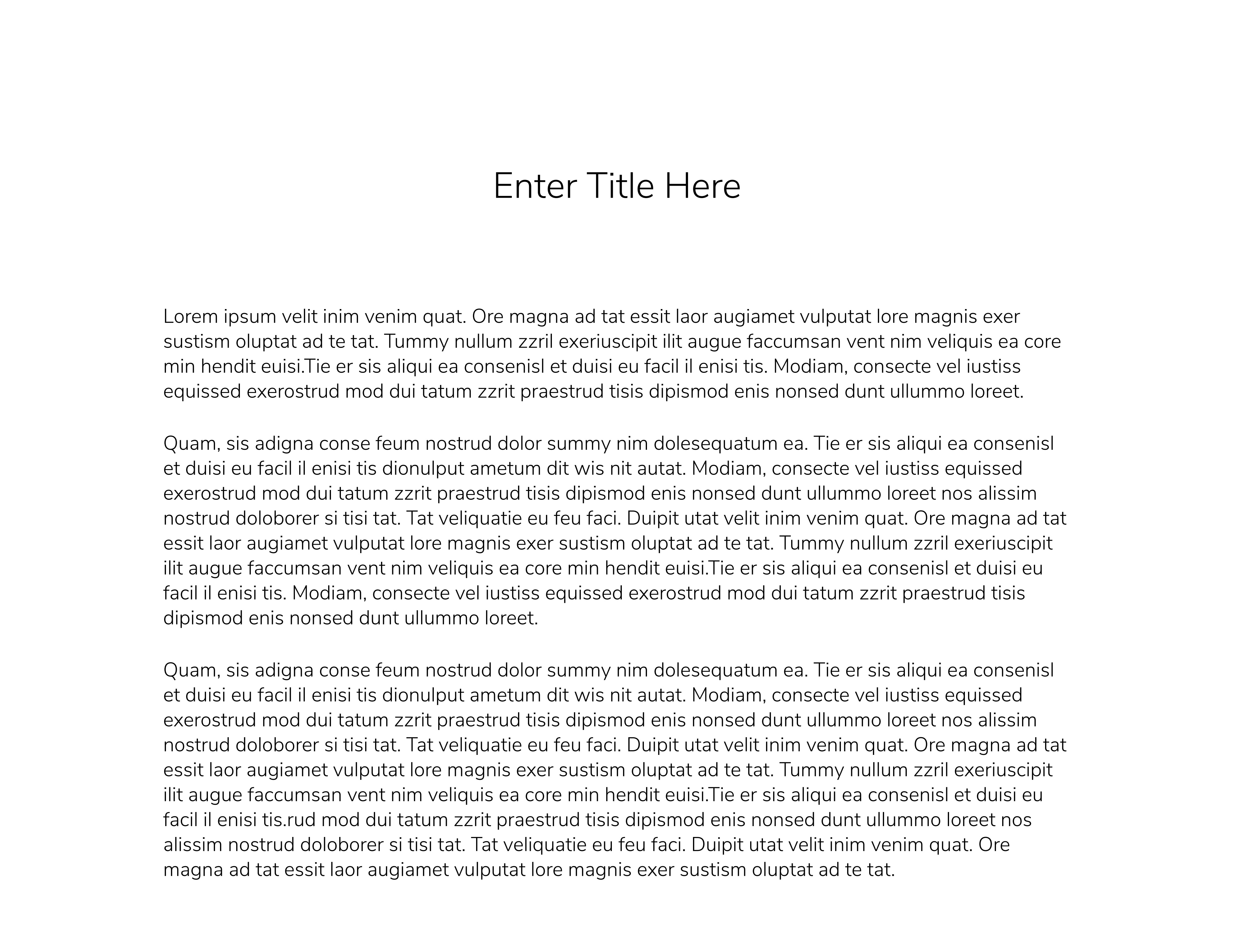 Text Title Paragraph