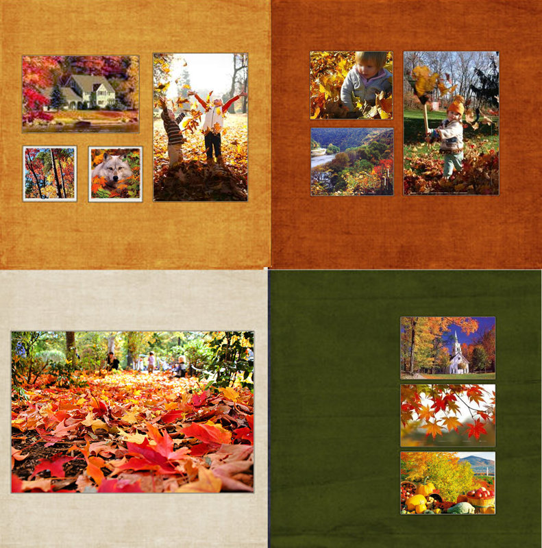 Fall Colors 12x12 Template